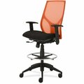 9To5 Seating Midbk Stool, Synchro, Hgt-adj T-Arms, 25inx26inx45-55-1/2in, OE/ON NTF1468Y1A8M701